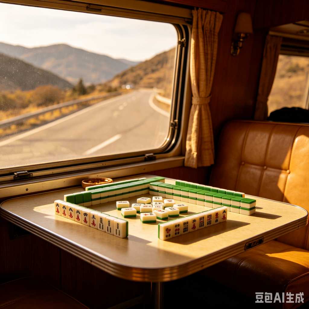 compact mahjong set with case