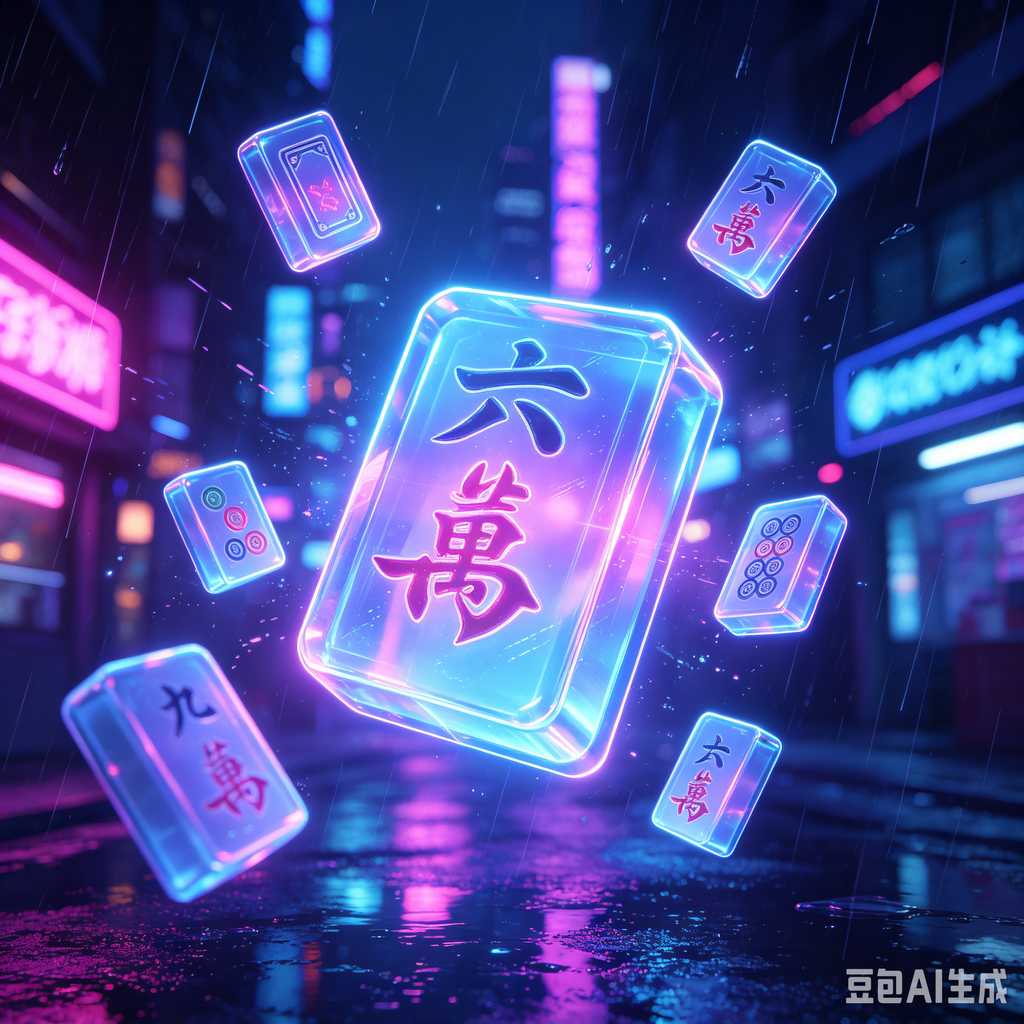 saturated color mahjong set print